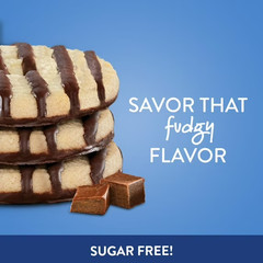 Voortman Bakery SUGAR FREE Fudge Striped Shortbread Cookies 11.3 Oz Pack