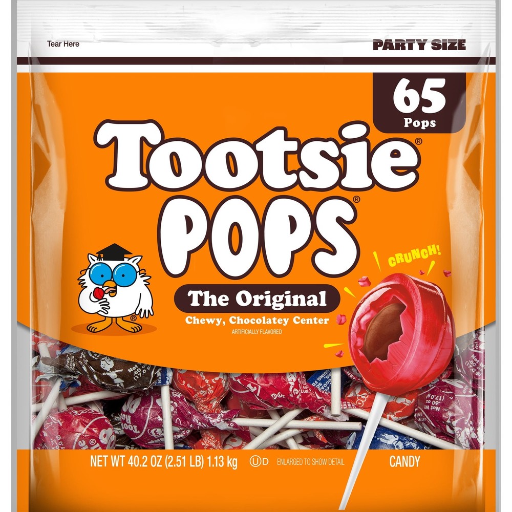 Tootsie Pops, Assorted Peanut Free and Gluten Free Lollipops, 65 Count Free Ship