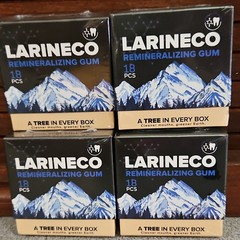 4 LOT Larineco Remineralizing Gum with Extra HA & Xylitol