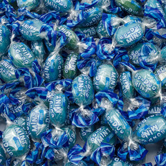 Blue Mints Individually Wrapped 2LB – Menthol Flavored Breath Mints, Hard She…