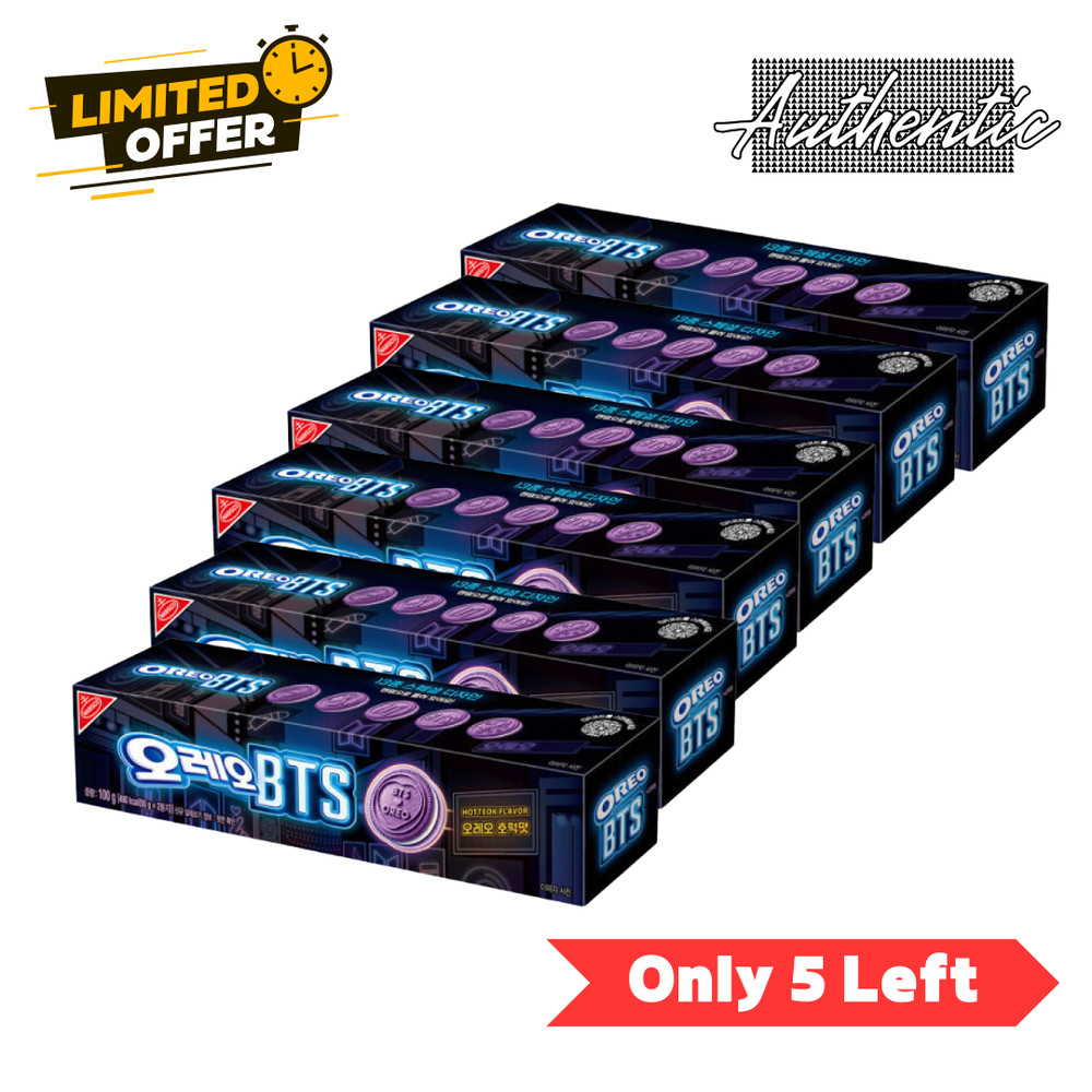 Oreo BTS Limited Edition Hotteok Flavor Cookies – Korean Edition 100g × 6 Packs