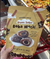 Trader Joe’s Brown Sugar Flavor Boba Mochi 6.35oz 180g (2 Bags)