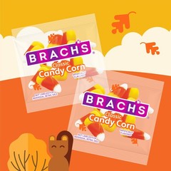 Brach’s Classic Candy Corn Trick or Treat Packs, 30 Ounce (Pack of 60), Teal