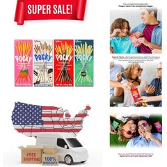 Snack Time Bliss: Pocky Variety 4 Pack – Strawberry Flavor Stick Treats
