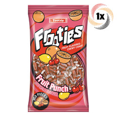 1x Bag Tootsie Frooties Fruit Punch Fruit Flavored Chewy Candy | 360 Pieces