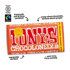Tony’s Chocolonely Belgian Milk Chocolate Candy Bar 6.35 Ounce (Pack of 4)
