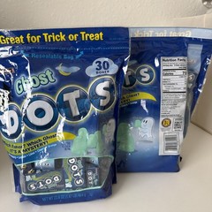 3 Bags Of Ghost Dots By Tootsie 30 Boxes Per 23.6 Oz Bag Mystery Flavor