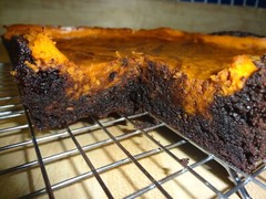 HOMEMADE HALLOWEEN CREAM CHEESE SWIRL BROWNIES (9″ x 9″) TRAY