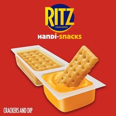 Handi-Snacks RITZ Crackers ‘N Cheesy Dip Snack Packs – 10 Count