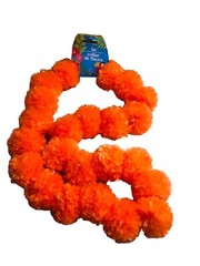 1 Pc Marigold Garland for Decoration – 38 In Artificial Orange Marigold Fluffy