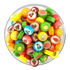 Fruit Slices Candy Hard Candy Bulk 1 Lb Bag of Individually Wrapped Small Candy