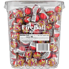 Atomic Fireball, Candy, Cinnamon Flavor, Individually Wrapped, 64.8Oz (240 Ct)