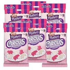 Mother’s Iced Animal Crackers Cookies Circus Animals | 3 Oz (6 Pack)
