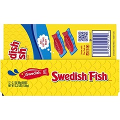 SWEDISH FISH Soft & Chewy Candy, Bulk 12 – 3.1 oz (Pack of 12), Red