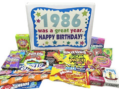 RETRO CANDY YUM ~ 1986 40th Birthday Gift Box of Nostalgic Retro Candy Assort…