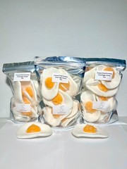 Freeze Dried Gummy Candy Fried Egg Puffs *Pick Size* Made Fresh To Order