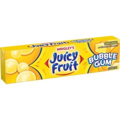 Juicy Fruit Bubble Gum Original 5Pc 18 Count Per Box (Pack of 8 Per Case)