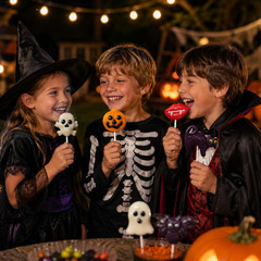 12-Count Halloween Lollipop Suckers Candy, Spooky Candies, Great for Halloween G