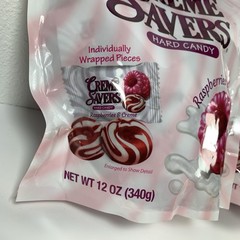 Creme Savers RASPBERRIES & CREME Hard Candy SHARE SIZE – BUNDLE OF 2 (2x 12 Oz)