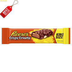 Reese’s Peanut Butter Candy Bar Crispy Crunchy King Size Pack of 18 – US