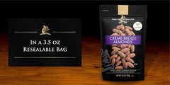 Gourmet Crème Brulee Almonds, 3.5 OZ x2 – Sweet Indulgence in Every Bite
