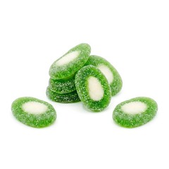 Sour Kiwi Slices Gummy Candy – Sweet & Tangy Sugar Coated Chewy Fruit Candy