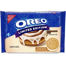 Limited Edition OREO Cinnamon Bun🧁Sandwich Cookies, IN HAND Ships Fast 10.68 oz