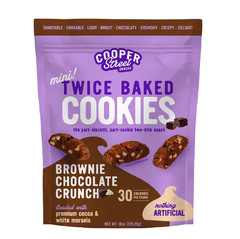 Cooper Street Mini Twice-Baked Cookies Brownie Chocolate Crunch 18 oz.