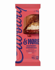 Cadbury &MORE Raspberry Cheesecake Milk Chocolate Bar, 195g [Ice-Pack Included]