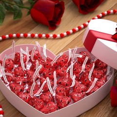 STRAWBERRY DIPPED CENTER KISSES MILK CHOCOLATE HERSHEY’S CANDY-BULK LIMITED VALU