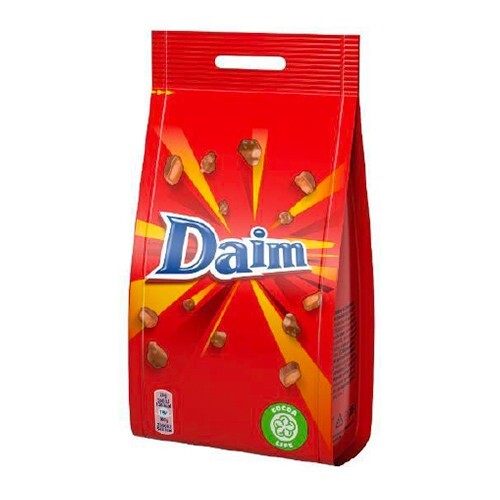 DAIM Swedish Chocolate Bites Dragee with Crunchy Almond Caramel Filling 225g 8oz