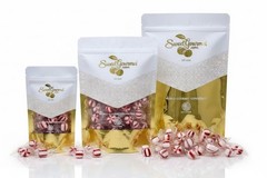 SweetGourmet Triple-Distilled Peppermint Oil, Soft Mint Puffs Candy, Clear Wrapp