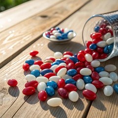 Delicious Red, White & Blue Jelly Beans – 3.5oz Packs for Every Celebration