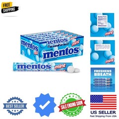 Chewy Mint Candy Roll, Mint Candies, 14 Pieces Per Roll, 15 Count Party Pack