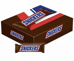 Snickers Singles Size Chocolate Candy Bars 1.86-Ounce Bar 48-Count Box