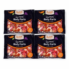 4x Gummy Body Parts Sweet Smiles Halloween Candy EXP 8/26