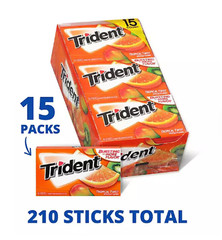 Trident Tropical Twist Sugar Free Gum, 14 pcs., 15 pk