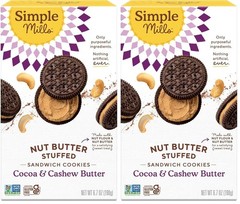 Guilt-Free Cocoa Cashew Crème Sandwich Cookies – , Gluten-Free Pack of 2
