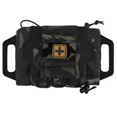 SABADO Rapid Deploy First Aid Kit Pouch Tactical IFAK Med Roll Carrier