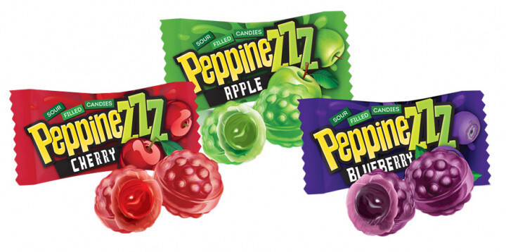 Sweets ROSHEN Caramel Hard Candies “Peppinezzz” Sour Filled 2 lb / 900g