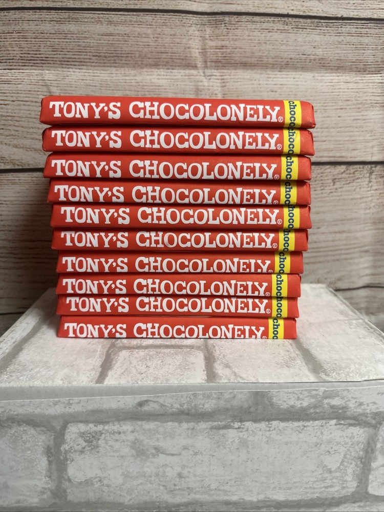 10 Tony’s Chocolonely Milk Chocolate Bars 6.35 oz Each Best By 8/26/27