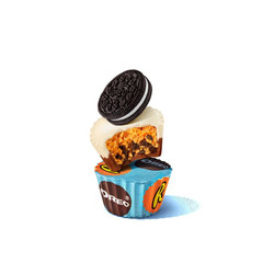 Reese’s Oreo Miniatures Milk Chocolate & White Peanut Butter Cups (2 Pounds)