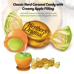 Werther’s 2.65 oz Harvest Caramels CARAMEL APPLE FILLED Hard Candies *BB 4/2026*