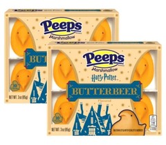 (2-Pack) Peeps Harry Potter BUTTERBEER 10-Marshmallow Chicks Easter *BB 8/2026*