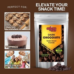 Dark Chocolate Semi-Sweet Wafers (24 oz) Dairy Free & Soy Free, Vegan Chocolate