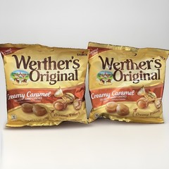 2 Bags Of Werther’s Original Creamy Caramel Filled Hard Candies 5.5 Oz ea, 06/26
