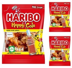 3 x Haribo HAPPY COLA – Jelly Cola Bottles Bag 3 x 85g / 2.99oz