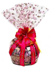 Mother’s Day Gourmet Gift Basket Hand-Crafted with chocolate cookie candy snacks
