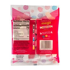 Smarties Squashies Foam Gummi Candy 5oz Peg Bag (Pack of 12)