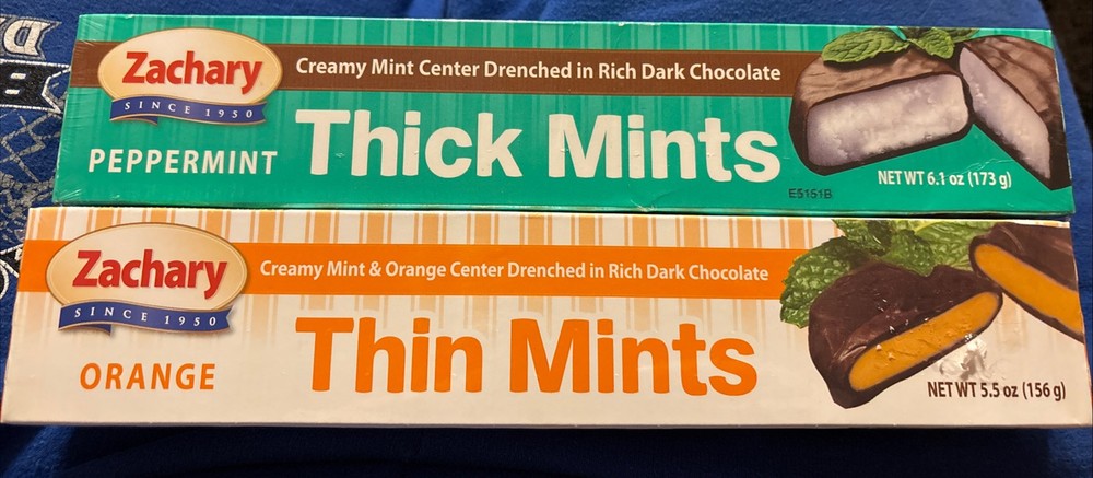 Zachary Peppermint Thick Mints And Orange Thin Mints